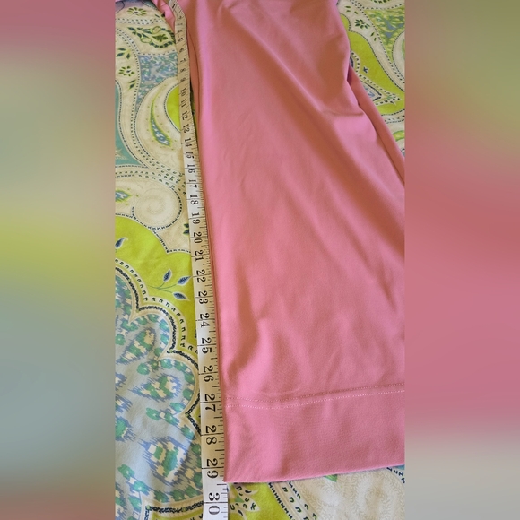 Halara Large L Day Stretch High Waist Pants Pockets Leg Pink Buttons - Picture 5 of 8